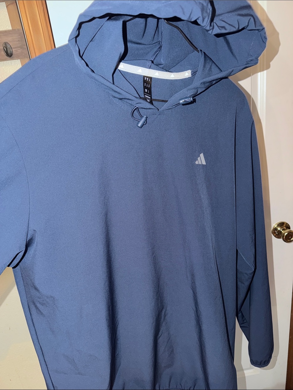 adidas Navy Blue Hooded Performance Pullover